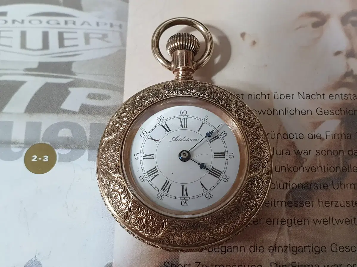 여성용,회중시계. Addison Pocket Watch.